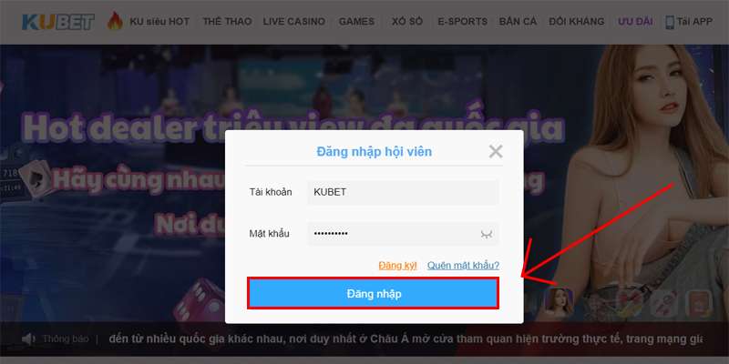 Người chơi phải làm gì khi đăng nhập Kubet?